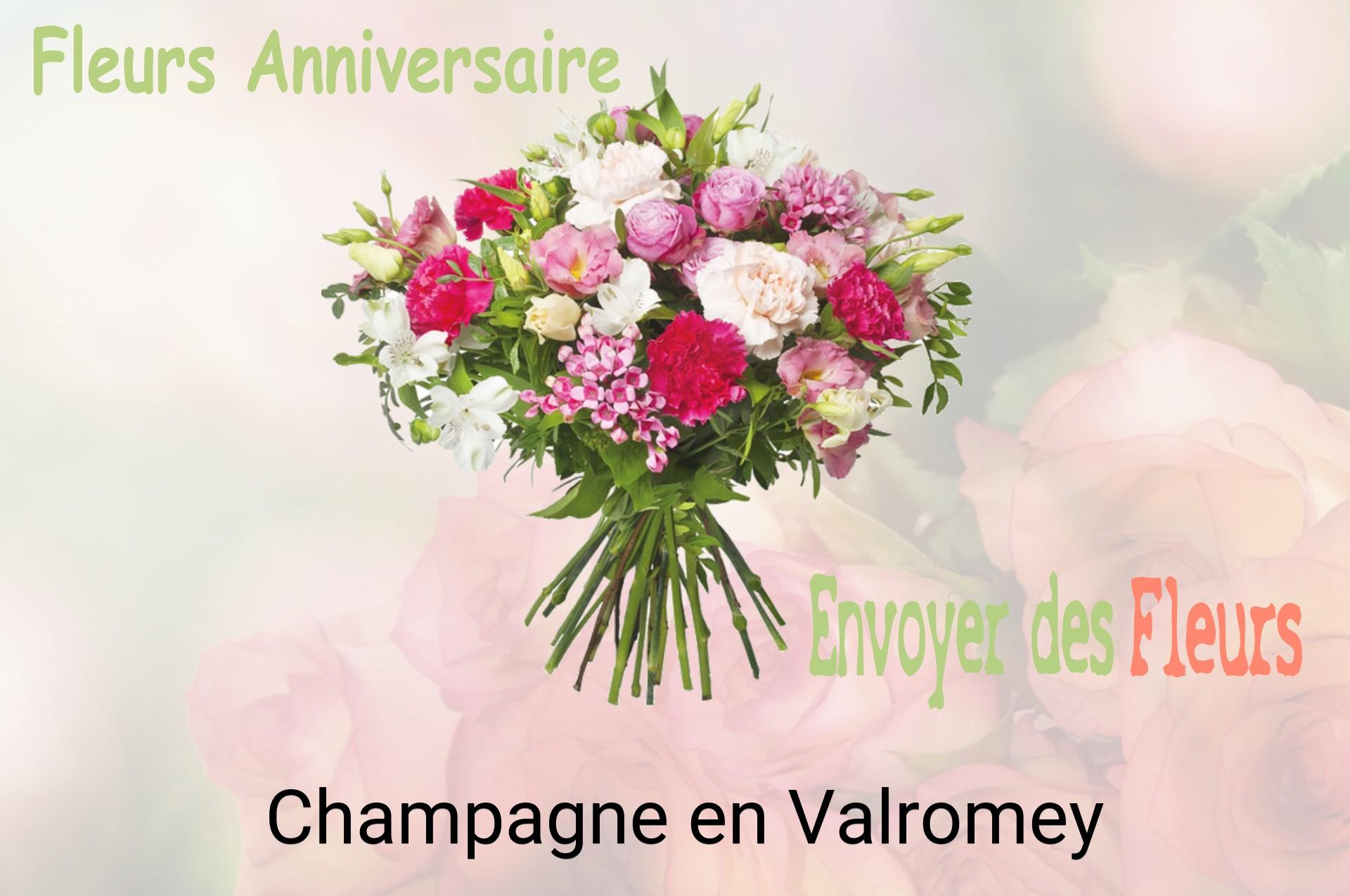 Bouquet de fleurs d’anniversaire livré à Champagne-en-Valromey
