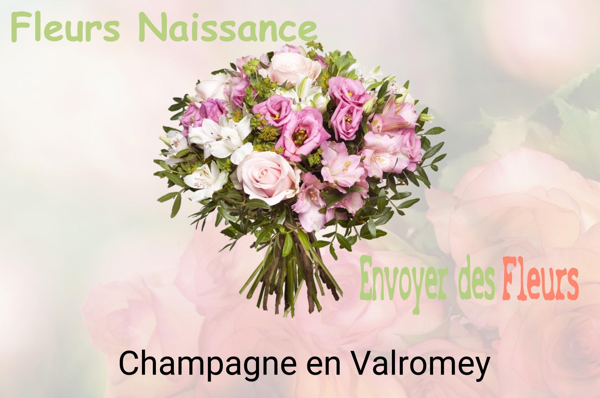 Bouquet de fleurs de naissance livré à Champagne-en-Valromey