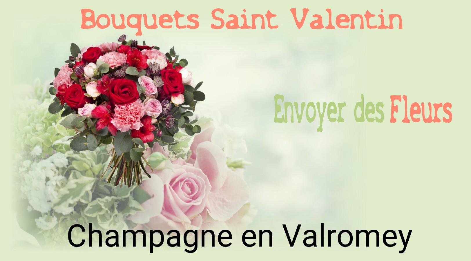 Roses de Saint-Valentin livrées à Champagne-en-Valromey